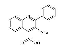 3-amino-2-phenylquinoline-4-carboxylic acid结构式