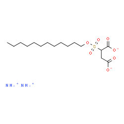 diammonium C-dodecyl sulphonatosuccinate structure