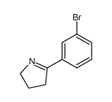 2-(3-bromo)phenylpyrroline结构式