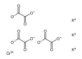 POTASSIUM TRIS (OXALATO) CHROMATE (III)结构式