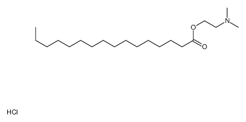 2-(dimethylamino)ethyl hexadecanoate,hydrochloride结构式