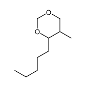 5-methyl-4-pentyl-1,3-dioxane Structure