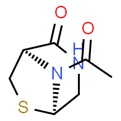 6-Thia-3,8-diazabicyclo[3.2.1]octan-2-one,8-acetyl-,(1R,5R)-(9CI)结构式