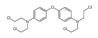 4-[4-[bis(2-chloroethyl)amino]phenoxy]-N,N-bis(2-chloroethyl)aniline structure