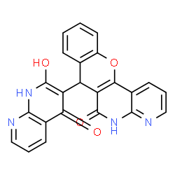 6H-[1]Benzopyrano[3,2-c][1,8]naphthyridin-6-one,7-(1,2-dihydro-4-hydroxy-2-oxo-1,8-naphthyridin-3-yl)-4,7-dihydro-(9CI) Structure