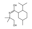 N-(2-hydroxy-1,1-dimethylethyl)-2-(isopropyl)-5-methylcyclohexanecarboxamide structure