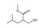 methyl 2-(hydroxymethyl)-4-methylpentanoate结构式