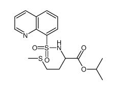 propan-2-yl 4-methylsulfanyl-2-(quinolin-8-ylsulfonylamino)butanoate结构式