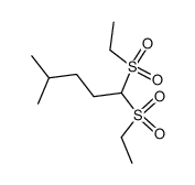 1,1-bis-ethanesulfonyl-4-methyl-pentane Structure