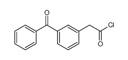 2-(3-benzoylphenyl)acetyl chloride结构式