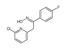 2-(6-chloro-2-pyridinyl)-1-(4-fluorophenyl)ethanone oxime结构式