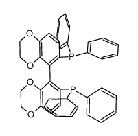 R-(+)-6,6'-Bis(diphenylphosphino)-2,2',3,3'-tetrahydro-5,5'-bi-1,4-benzodioxin Structure