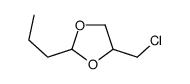 4-(chloromethyl)-2-propyl-1,3-dioxolane结构式