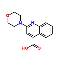 2-(4-Morpholinyl)-4-quinolinecarboxylic acid结构式