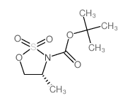 (R)-4-甲基-2,2-二氧代-[1,2,3]氧杂噻唑烷-3-甲酸叔丁酯结构式