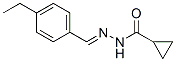 Cyclopropanecarboxylic acid, [(4-ethylphenyl)methylene]hydrazide (9CI)结构式