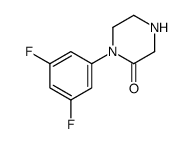 1-(3,5-difluorophenyl)piperazin-2-one结构式