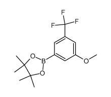 2-(3-METHOXY-5-(TRIFLUOROMETHYL)PHENYL)-4,4,5,5-TETRAMETHYL-1,3,2-DIOXABOROLANE picture