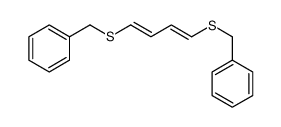 4-benzylsulfanylbuta-1,3-dienylsulfanylmethylbenzene Structure