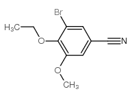 3-溴-4-乙氧基-5-甲氧基苯甲腈结构式