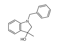 1-benzyl-3-methyl-2,3-dihydro-1H-indol-3-ol结构式