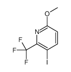 3-Iodo-6-methoxy-2-(trifluoromethyl)pyridine structure