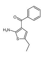 2-Amino-3-benzoyl-5-ethylthiophene结构式