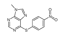 9-methyl-6-(4-nitrophenyl)sulfanylpurine结构式