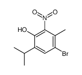 4-bromo-3-methyl-2-nitro-6-propan-2-ylphenol结构式