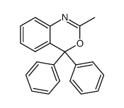 2-methyl-4,4-diphenyl-4H-benzo[d][1,3]oxazine Structure