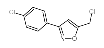 5-(CHLOROMETHYL)-3-(4-CHLOROPHENYL)ISOXAZOLE structure