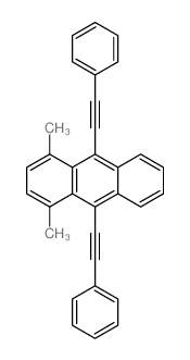 1,4-dimethyl-9,10-bis(2-phenylethynyl)anthracene structure