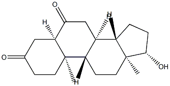 17β-Hydroxy-5β-androstane-3,6-dione Structure