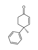 [S,(-)]-4-Methyl-4-phenyl-2-cyclohexene-1-one structure