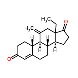 (8S,9S,10R,14S)-13-Ethyl-11-methylene-7,8,9,10,11,12,13,14,15,16-decahydro-1H-cyclopenta[a]phenanthrene-3,17(2H,6H)-dione structure