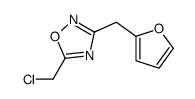 5-(chloromethyl)-3-(furan-2-ylmethyl)-1,2,4-oxadiazole结构式