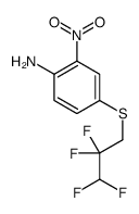 2-nitro-4-(2,2,3,3-tetrafluoropropylsulfanyl)aniline Structure