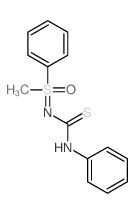 1-(methyl-oxo-phenyl-λ6-sulfanylidene)-3-phenylthiourea Structure