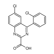 6-chloro-4-(2-chlorophenyl)quinazoline-2-carboxylic acid结构式