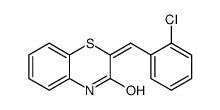 2-[(2-chlorophenyl)methylidene]-4H-1,4-benzothiazin-3-one结构式