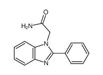 2-(2-phenyl-benzoimidazol-1-yl)-acetamide结构式