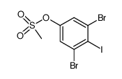 methanesulfonic acid 3,5-dibromo-4-iodophenyl ester Structure