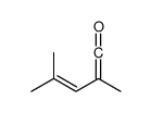 2,4-dimethylpenta-1,3-dien-1-one结构式