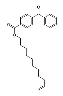 undec-10-enyl 4-benzoylbenzoate结构式