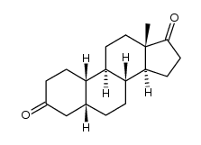 (5R,8R,9R,10S,13S,14S)-13-甲基十四氢-3H-环戊二烯并[a]菲-3,17(2H)-二酮结构式