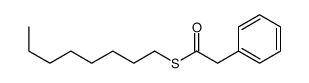 S-octyl 2-phenylethanethioate Structure