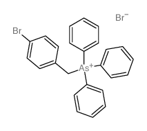 (4-bromophenyl)methyl-triphenylarsanium,bromide Structure
