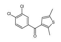 (3,4-dichlorophenyl)-(2,5-dimethylthiophen-3-yl)methanone结构式