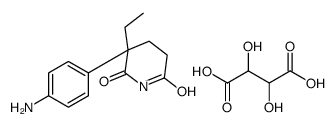 S-(-)-Aminoglutethimide D-Tartrate Salt Structure