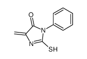 4-Imidazolidinone, 5-methylene-3-phenyl-2-thioxo- Structure